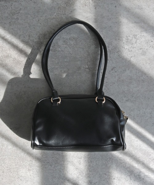 COURO(コウロ)の「ダブルフラップポケットスクエアハンドバッグ(ハンドバッグ・レディース・ブラック/ブラウン/レッド・FREE)」の14枚目の写真