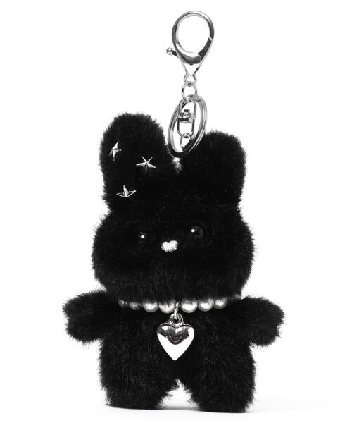 WEGO（ウィゴー）の「WEGO/スターラビットぬいぐるみキーホルダー（キーホルダー・レディース・ブラック/ピンク/ホワイト・FREE）」の3枚目の写真