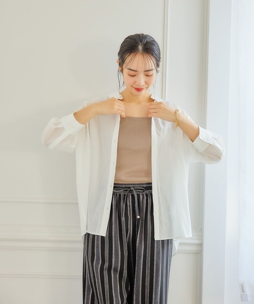 FOUND GOOD（ファウンドグッド）の「ヨウリュウレギュラーシャツLS（シャツ/ブラウス・レディース・ホワイト系5/ブルー系2/イエロー系2/ブラック・M/S/L）」の7枚目の写真