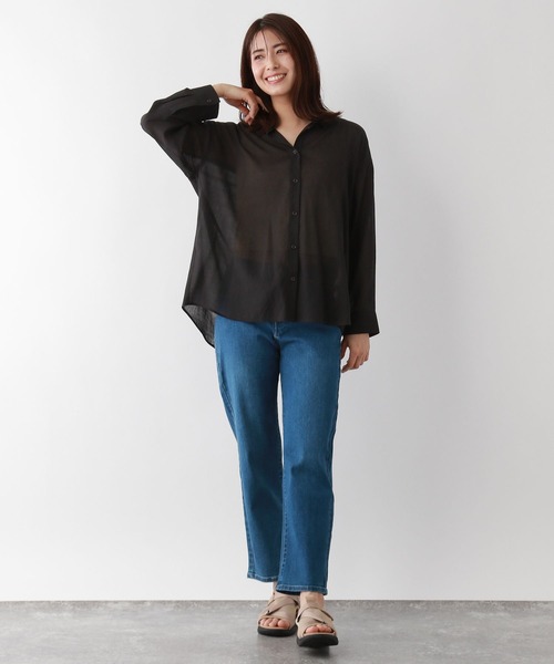 FOUND GOOD（ファウンドグッド）の「ヨウリュウレギュラーシャツLS（シャツ/ブラウス・レディース・ホワイト系5/ブルー系2/イエロー系2/ブラック・M/S/L）」の10枚目の写真