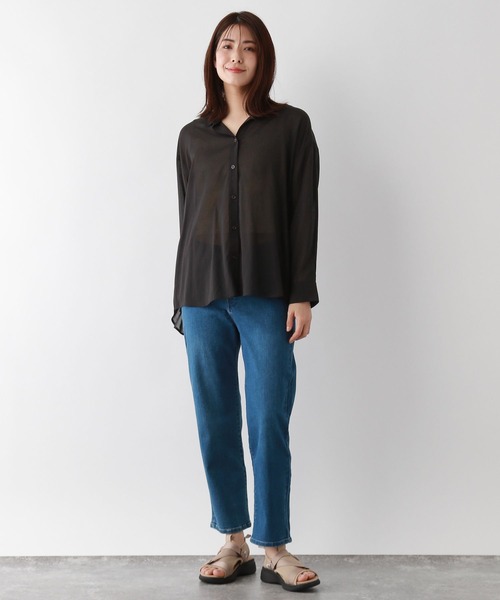 FOUND GOOD（ファウンドグッド）の「ヨウリュウレギュラーシャツLS（シャツ/ブラウス・レディース・ホワイト系5/ブルー系2/イエロー系2/ブラック・M/S/L）」の11枚目の写真