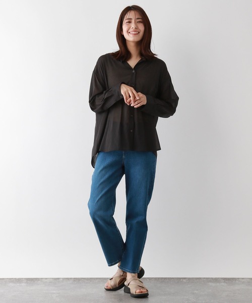 FOUND GOOD（ファウンドグッド）の「ヨウリュウレギュラーシャツLS（シャツ/ブラウス・レディース・ホワイト系5/ブルー系2/イエロー系2/ブラック・M/S/L）」の12枚目の写真