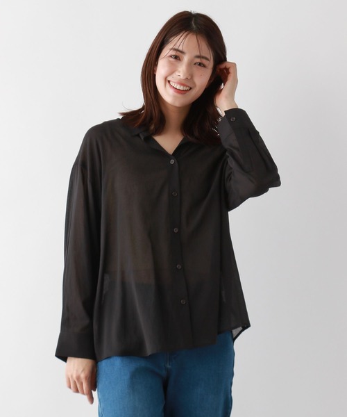 FOUND GOOD（ファウンドグッド）の「ヨウリュウレギュラーシャツLS（シャツ/ブラウス・レディース・ホワイト系5/ブルー系2/イエロー系2/ブラック・M/S/L）」の13枚目の写真