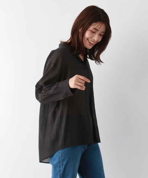 FOUND GOOD（ファウンドグッド）の「ヨウリュウレギュラーシャツLS（シャツ/ブラウス・レディース・ホワイト系5/ブルー系2/イエロー系2/ブラック・M/S/L）」の15枚目の写真