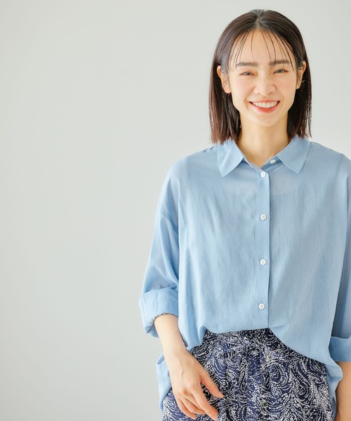 FOUND GOOD（ファウンドグッド）の「ヨウリュウレギュラーシャツLS（シャツ/ブラウス・レディース・ホワイト系5/ブルー系2/イエロー系2/ブラック・M/S/L）」の18枚目の写真