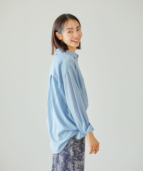 FOUND GOOD（ファウンドグッド）の「ヨウリュウレギュラーシャツLS（シャツ/ブラウス・レディース・ホワイト系5/ブルー系2/イエロー系2/ブラック・M/S/L）」の20枚目の写真