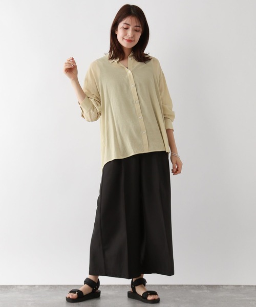 FOUND GOOD（ファウンドグッド）の「ヨウリュウレギュラーシャツLS（シャツ/ブラウス・レディース・ホワイト系5/ブルー系2/イエロー系2/ブラック・M/S/L）」の21枚目の写真