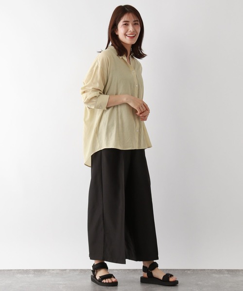 FOUND GOOD（ファウンドグッド）の「ヨウリュウレギュラーシャツLS（シャツ/ブラウス・レディース・ホワイト系5/ブルー系2/イエロー系2/ブラック・M/S/L）」の22枚目の写真