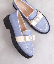 artemis by DIANA（アルテミスバイダイアナ）の「ビジューリボン　厚底ローファー（ローファー・レディース）」