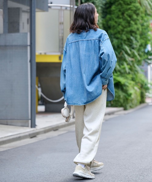 BARK MANHATTAN(バークマンハッタン)の「オーバーサイズイージースウェットパンツ(スウェットパンツ・メンズ・グレイッシュベージュ/オートミール・XL/M/L)」の13枚目の写真