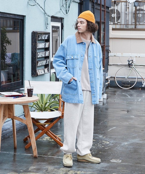 BARK MANHATTAN(バークマンハッタン)の「オーバーサイズイージースウェットパンツ(スウェットパンツ・メンズ・グレイッシュベージュ/オートミール・XL/M/L)」の6枚目の写真