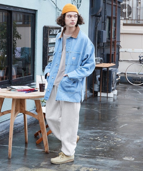 BARK MANHATTAN(バークマンハッタン)の「オーバーサイズイージースウェットパンツ(スウェットパンツ・メンズ・グレイッシュベージュ/オートミール・XL/M/L)」の8枚目の写真