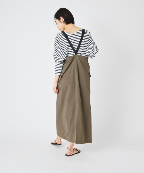 ever closet（エバークローゼット）の「はっ水 ジャンパースカート（ジャンパースカート・レディース・ブラック/カーキ・F）」の13枚目の写真