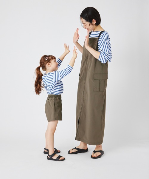 ever closet（エバークローゼット）の「はっ水 ジャンパースカート（ジャンパースカート・レディース・ブラック/カーキ・F）」の15枚目の写真