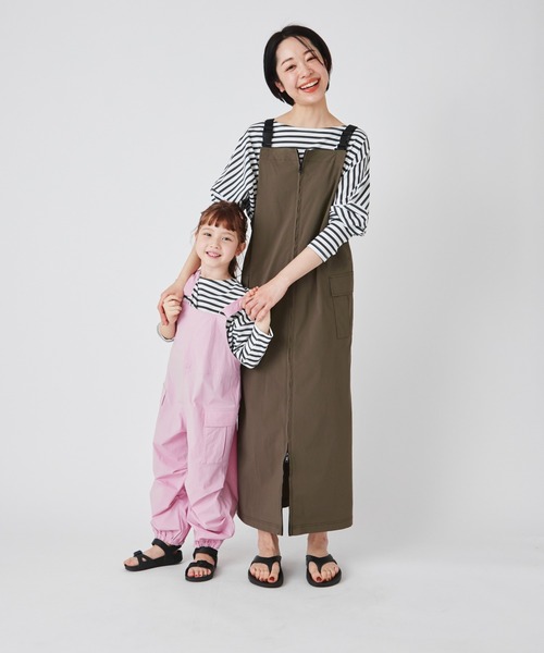 ever closet（エバークローゼット）の「はっ水 ジャンパースカート（ジャンパースカート・レディース・ブラック/カーキ・F）」の16枚目の写真