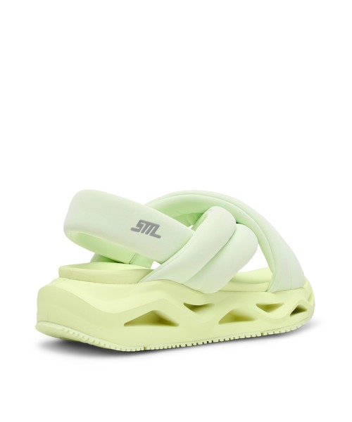 STEVE MADDEN（スティーブマデン）の「クロスパフィーボリュームサンダル/S.MADDEN HURDLE 2-VS（サンダル・レディース・ライム/ブラック×ホワイト/ブラック×ブラック・22.5cm/23.5cm/24.5cm/23.0cm/24.0cm/23.5-24）」の16枚目の写真