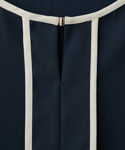 natural couture（ナチュラルクチュール）の「メタルホック付き配色6分袖ブラウス（シャツ/ブラウス・レディース・ミント/ネイビー/アイボリー/ピンク/グレー/グリーン系その他・FREE）」の17枚目の写真