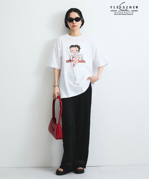 VICKY(ビッキー)の「レースイージーパンツ≪手洗い可能≫(その他パンツ・レディース・ブラック/オフホワイト・M)」の10枚目の写真