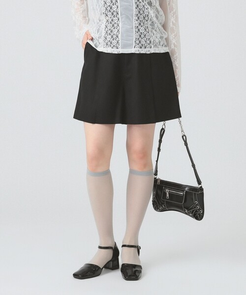 Ray BEAMS(レイビームス)の「1タック ショート パンツ(その他パンツ・レディース・ブラック/ダークブラウン・0/1)」の5枚目の写真