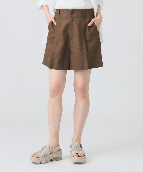 Ray BEAMS(レイビームス)の「1タック ショート パンツ(その他パンツ・レディース・ブラック/ダークブラウン・0/1)」の10枚目の写真