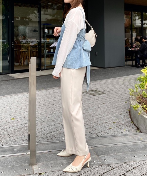 セール】2Wayリボンデニムキャミソール（キャミソール）｜INGNI