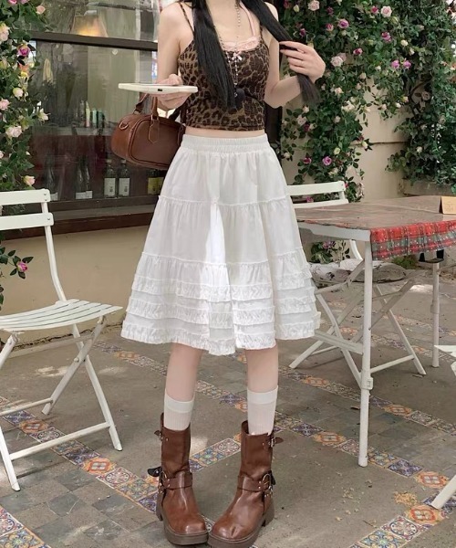 HIROKO BIS ベージュ レース フリルスカート 73AB HIROKO BIS ベージュ レース フリルスカート 73AB スカート
