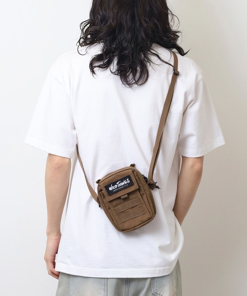 WILD THINGS（ワイルドシングス）の「WILD THINGS フラップポケット付き ウェビング ショルダーバッグ（ショルダーバッグ・メンズ・ブラック/オリーブ/ベージュ・FREE）」の21枚目の写真