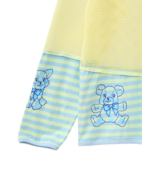 Candy Stripper（キャンディストリッパー）の「HEARTFUL FRIENDS PATCH WORK トップス（Tシャツ/カットソー・レディース・ピンク系その他/オフホワイト/ライトイエロー・FREE）」の9枚目の写真