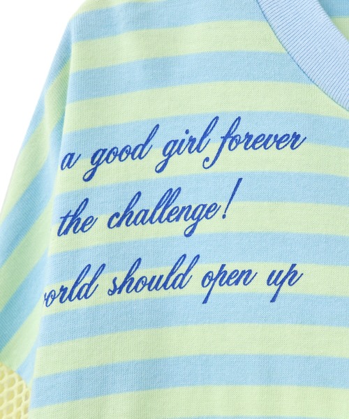 Candy Stripper（キャンディストリッパー）の「HEARTFUL FRIENDS PATCH WORK トップス（Tシャツ/カットソー・レディース・ピンク系その他/オフホワイト/ライトイエロー・FREE）」の11枚目の写真