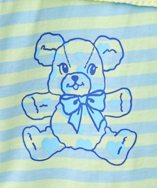 Candy Stripper（キャンディストリッパー）の「HEARTFUL FRIENDS PATCH WORK トップス（Tシャツ/カットソー・レディース・ピンク系その他/オフホワイト/ライトイエロー・FREE）」の12枚目の写真