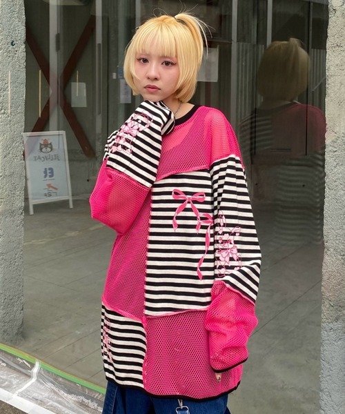 セール】HEARTFUL FRIENDS PATCH WORK トップス（Tシャツ