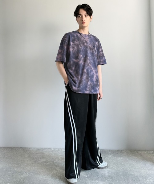 Classical Origin(クラシカルオリジン)の「【Classical Origin】「視線を独り占め。」タイダイ染め刺繍入りオーバーサイズTシャツ/Tie-Dye Embroidered Oversize T-Shirt(Tシャツ/カットソー・メンズ・ネイビー/オフホワイト/ブラック・LARGE/SMALL/MEDIUM)」の21枚目の写真