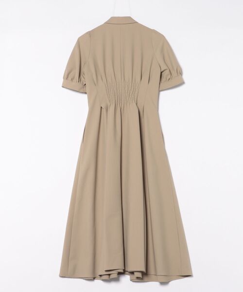 12Twelve Agenda（トゥエルブ　アジェンダ）の「ウエストピンタックシャツワンピース（ワンピース・レディース・ネイビー/ベージュ/グリーン・M）」の4枚目の写真