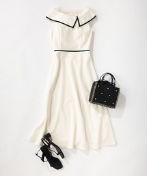 STRAWBERRY-FIELDS | アシンメトリーカラーワンピース(ワンピース)