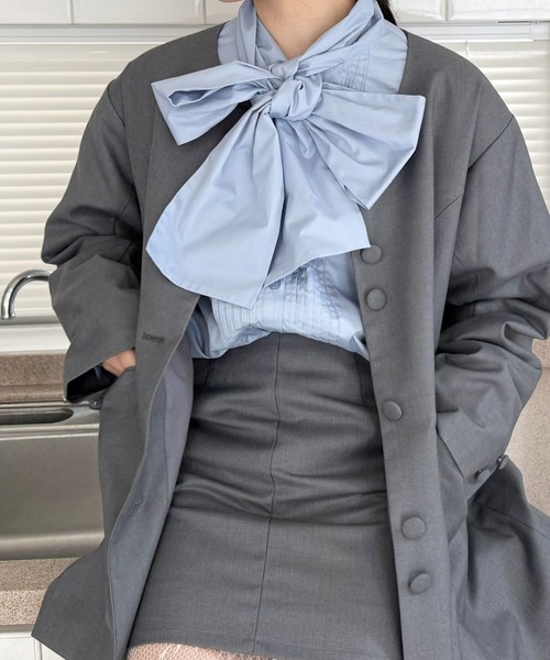 bibiy ANNE RIBBON BLOUSE ブラック 値下げ bibiy ANNE RIBBON BLOUSE ブラック Bibiy.ビビィ Anne Ribbon