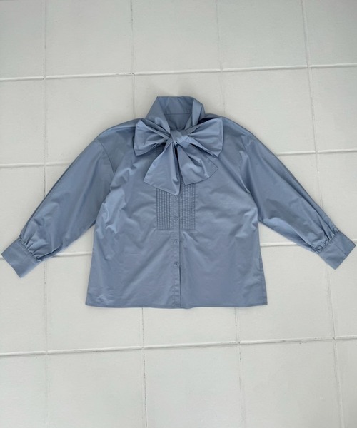 bibiy ANNE RIBBON BLOUSE リボンブラウス Bibiy ANNE RIBBON BLOUSE - F / WHITE