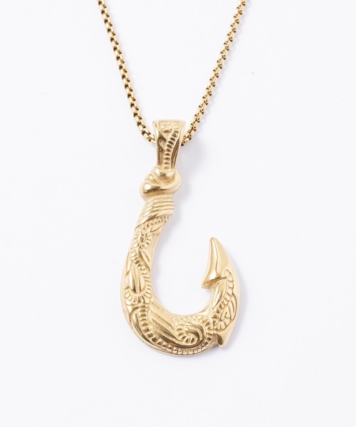 INTER FACTORY（インターファクトリー）の「shellvia - fish hook necklace made in INTER FACTORY（ネックレス・レディース・シルバー/ゴールド・FREE）」の6枚目の写真