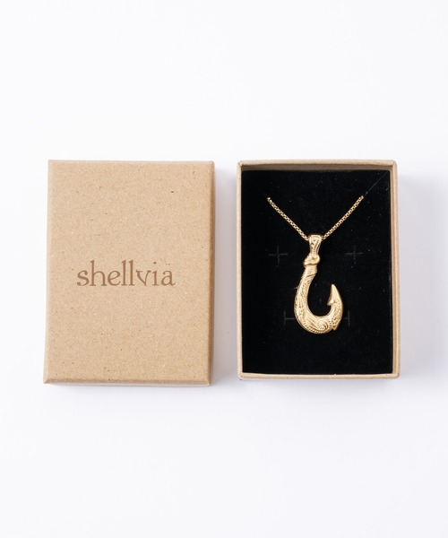 INTER FACTORY（インターファクトリー）の「shellvia - fish hook necklace made in INTER FACTORY（ネックレス・レディース・シルバー/ゴールド・FREE）」の13枚目の写真