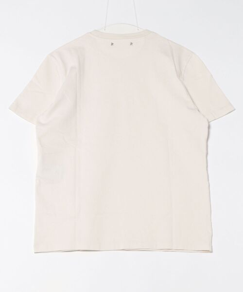 GOLDEN GOOSE（ゴールデングース）の「Tシャツ レディース（ユーズドホワイト） チェストロゴ（Tシャツ/カットソー・レディース・ホワイト系その他・S/M）」の7枚目の写真