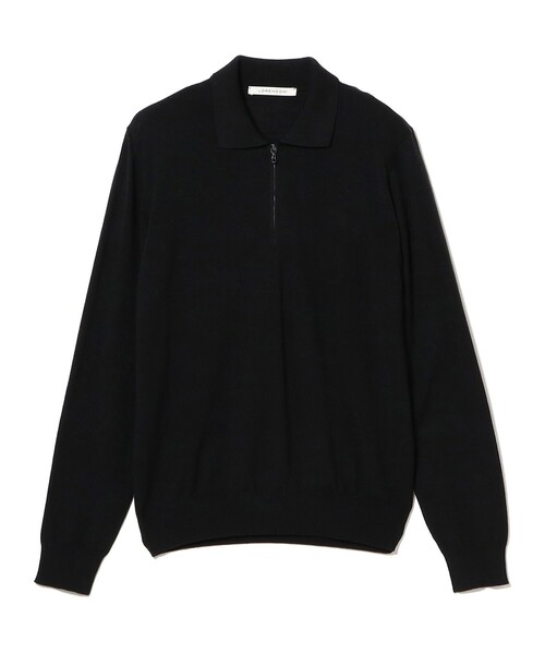 BEAMS F（ビームスエフ）の「【別注】LORENZONI / ハーフジップ ウール ニットポロ（ニット/セーター・メンズ・ブラック/パープル・44/50/48/46）」の19枚目の写真