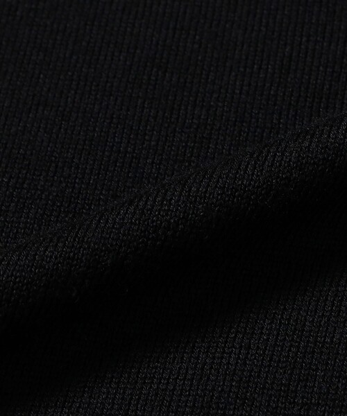 BEAMS F（ビームスエフ）の「【別注】LORENZONI / ハーフジップ ウール ニットポロ（ニット/セーター・メンズ・ブラック/パープル・44/50/48/46）」の21枚目の写真