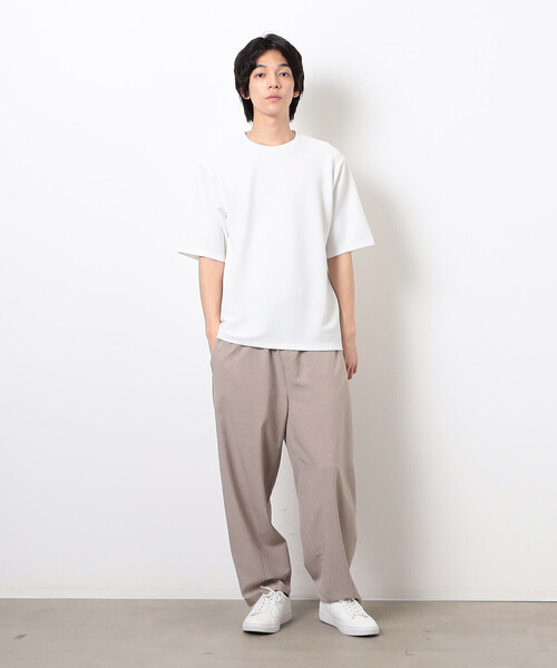 COMME CA ISM(コムサイズム)の「膨れジャカード Tシャツ(Tシャツ/カットソー・メンズ・ブラック/ホワイト・LARGE/MEDIUM)」の3枚目の写真