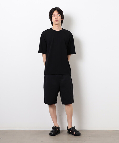 COMME CA ISM(コムサイズム)の「膨れジャカード Tシャツ(Tシャツ/カットソー・メンズ・ブラック/ホワイト・LARGE/MEDIUM)」の6枚目の写真