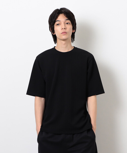 COMME CA ISM(コムサイズム)の「膨れジャカード Tシャツ(Tシャツ/カットソー・メンズ・ブラック/ホワイト・LARGE/MEDIUM)」の8枚目の写真