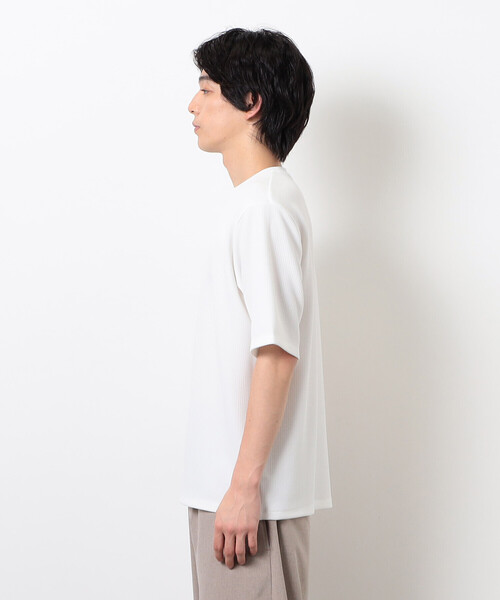 COMME CA ISM(コムサイズム)の「膨れジャカード Tシャツ(Tシャツ/カットソー・メンズ・ブラック/ホワイト・LARGE/MEDIUM)」の11枚目の写真