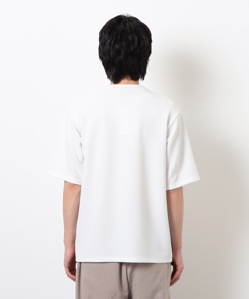 COMME CA ISM(コムサイズム)の「膨れジャカード Tシャツ(Tシャツ/カットソー・メンズ・ブラック/ホワイト・LARGE/MEDIUM)」の12枚目の写真