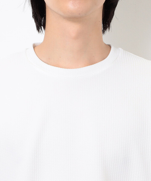 COMME CA ISM(コムサイズム)の「膨れジャカード Tシャツ(Tシャツ/カットソー・メンズ・ブラック/ホワイト・LARGE/MEDIUM)」の13枚目の写真
