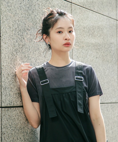 N.(N. Natural Beauty Basic)(エヌエヌナチュラルビューティーベーシック)の「ベロアTシャツ(Tシャツ/カットソー・レディース・ブルー系その他/ベージュ/ブラウン・MEDIUM)」の1枚目の写真