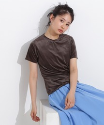 N.（N. Natural Beauty Basic） | ベロアTシャツ(Tシャツ/カットソー)
