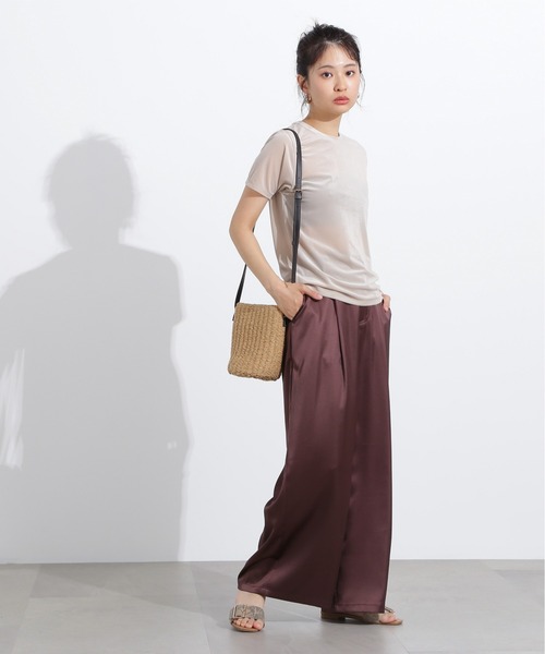 N.(N. Natural Beauty Basic)(エヌエヌナチュラルビューティーベーシック)の「ベロアTシャツ(Tシャツ/カットソー・レディース・ブルー系その他/ベージュ/ブラウン・MEDIUM)」の12枚目の写真